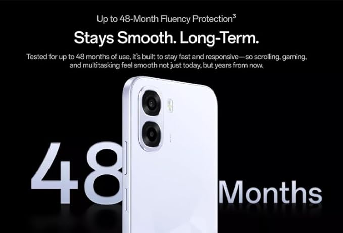 OPPO K14x 5G rear panel thumbnail showing the blue matte finish and dual camera module